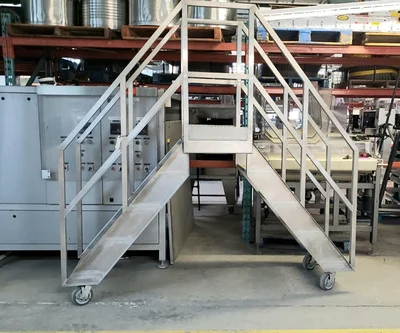 Stairs over pass in stainless steel  # 1007