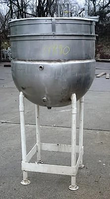 USED BH HUBERT 100 GAL OPEN TOP KETTLE 100 GALLON
