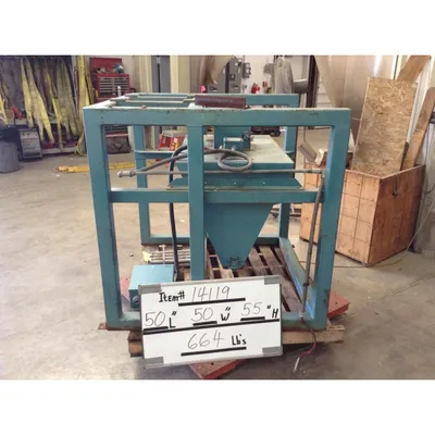 Used Grate Magnet with 7 cu/ft Hopper