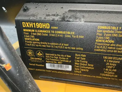 Used DEWALT DXH190HD Miscellaneous MRO Ohio US | HGR 24 #1329506