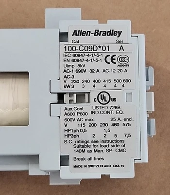 NEW Allen-Bradley 100-C09DJ01