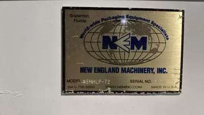 USED NEW ENGLAND MACHINERY NEH HLP-72