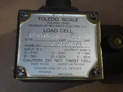 USED TOLEDO SCALE LC15