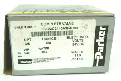 NEW PARKER 06F23C2140A3F4C80 GOLD RING COMPLETE VALVE
