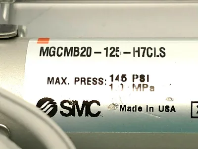 MGCMB20-125-H7CLS | SMC  Compact External Guided Cylinder 20mm Bore 125mm Stroke - New Other