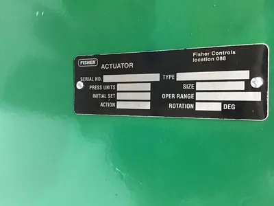 Fisher 1077 Manual Handwheel Actuator 6KE Valve Control Industrial