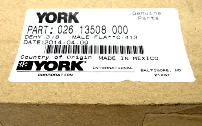NEW JOHNSON CONTROLS YORK 026-13508-000 FILTER DRIER 02613508000