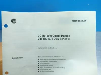 Used ALLEN BRADLEY 1771OBD PLC Input & Output Ohio US | HGR 24 #879919