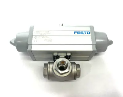 New | in-Stock Festo Quarter Turn Actuator w/ Ball Valve Rotary Actuators Michigan US | Maverick Industrial Sales #1394409