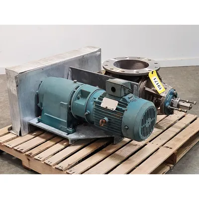 Used 10" Stainless Steel Flo-Tronics Rotary Airlock Feeder Valve