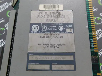 Allen Bradley 1785-LT PLC-5/15 Processor Module Series B Firmware Rev. R Used
