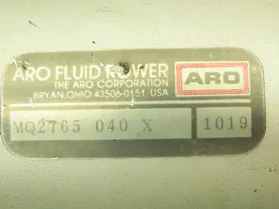 ARO Economair MQ2765-040 Pneumatic Air Cylinder 4" Bore 4" Stroke Pivot Bracket