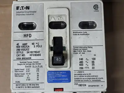 Used EATON HFD3040S Switchgears British Columbia CA | Lenmark #1430289