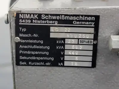 Welding Machines ZT 22/10 LD 22 w/ Numatics Solenoid Valve