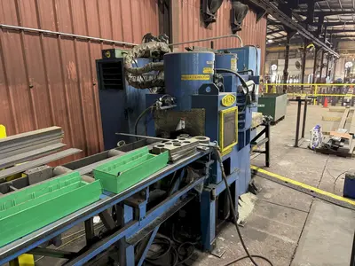 196 TON X 18” WIDTH X 1” FRANKLIN MODEL #B5196-20 AUTOMATIC HYDRAULIC SHEAR & PUNCH MACHINE: STOCK #23392