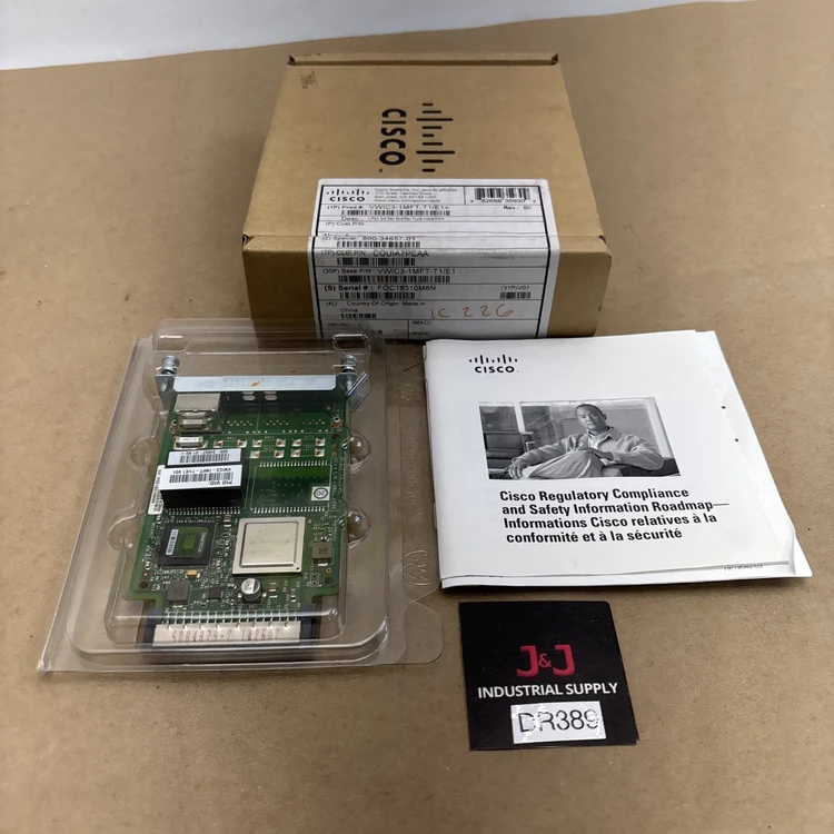 New | in-Stock Cisco VWIC3-1MFT-T1/E1 Port Expansion Cards Indiana US | J&J Industrial Supply #896863
