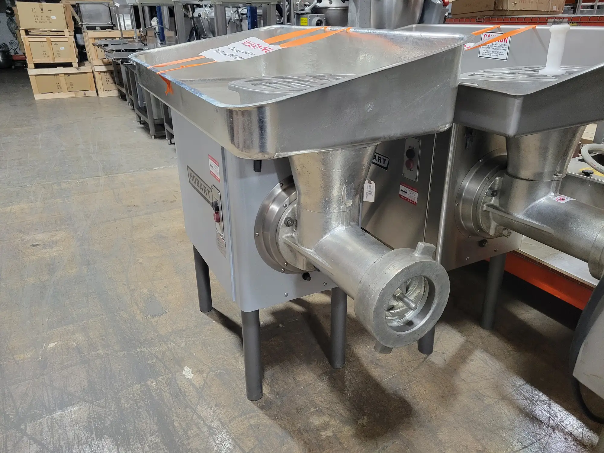 Used Hobart 4156 HD, 15 HP Commercial Meat Grinder Size #56, 3 Phase, 220 Volts