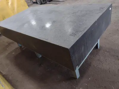 8' X 4' X 14" CHALLENGE PRECISION LAYOUT INSPECTION GRANITE TABLE: STOCK #23804