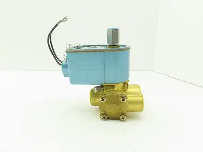 Honeywell Skinner L5LX3 Brass Solenoid Valve 3-Way NC 120V 10-150 PSI 1/2" NPT