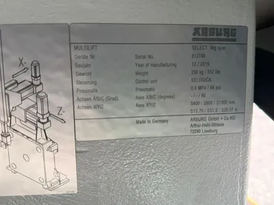 2019 ARBURG MULTILIFT SELECT ROBOTS, (Including N/C & CNC) | Machinery Network (13)