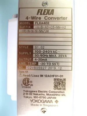 NEW Yokogawa FLXA402 A-B-AD-C5-NN-A2-WR-N-N-N-NN/UM