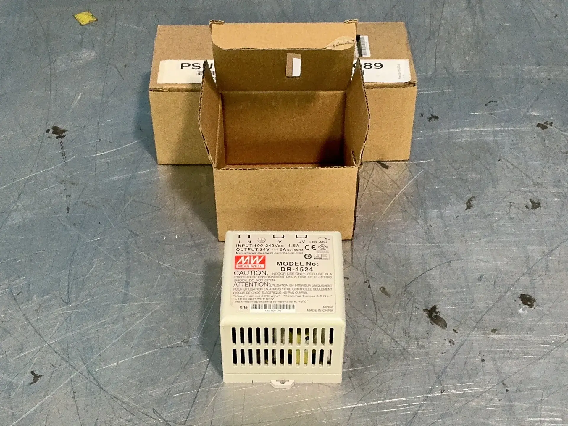New | in-Stock MEANWELL DR4524 DIN Rail Power Supplies Ohio US | HGR 24 #1316435