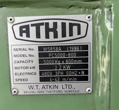 USED 1996 ATKIN PC5000-800
