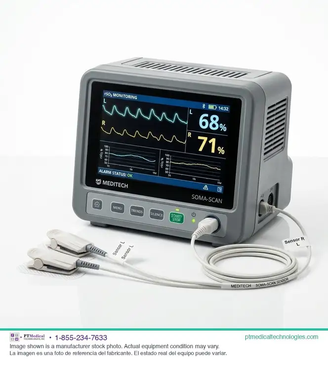 Used SOMANETICS INVOOXIMETER CEREBRAL/SOMATIC (3) Patient Monitors Texas US | PT Medical Technologies #1458490
