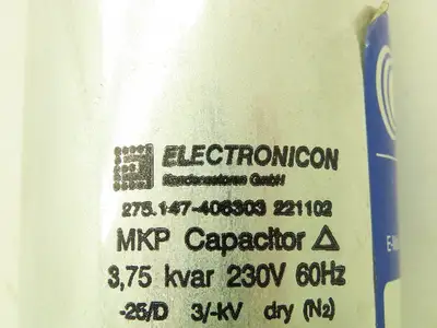 Electronicon EASI EasiLiner EL2080 MKP Capacitor Coupling Reactor 3.8 KVAR 230V