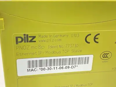 USED PILZ ETHERNET IP / MODBUS TCP COMMUNICATION MODULE 773730