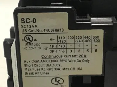 USED FUJI ELECTRIC SC-0 SC13AA