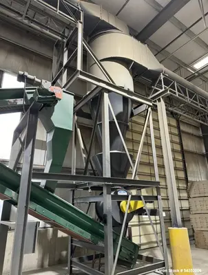 Imperial Systems Industrial Cyclone Dust Collector – 72" Carbon Steel Cyclone