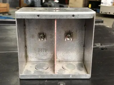4x4" High Voltage Duel Ganged Masonry Box