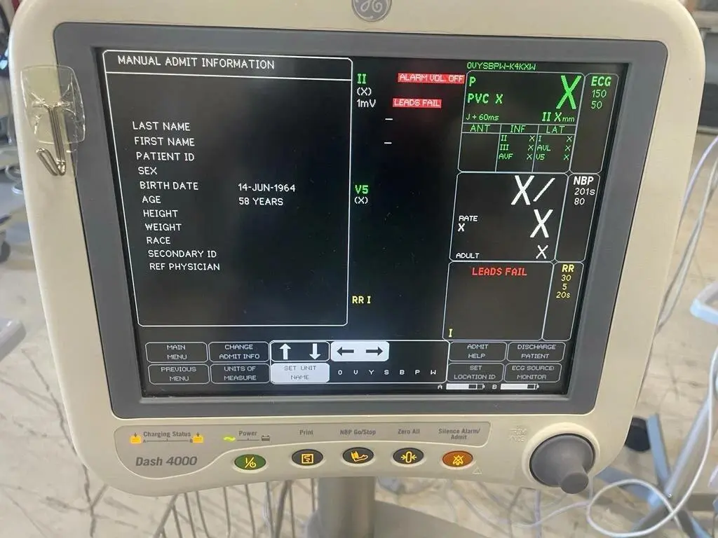 Used GE GE Dash 4000 CO2, SPO2, ECG, NBP, Temp Patient Monitor Patient Monitors Texas US | PT Medical Technologies #1458951