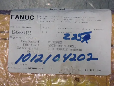 Used FANUC A03B08190051 Input / Output Modules Ohio US | HGR 24 #1129892