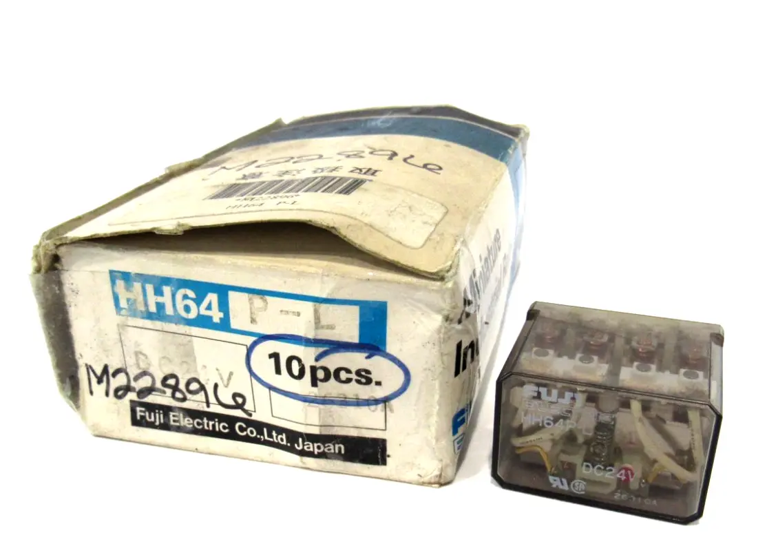 LOT OF 10 NEW FUJI ELECTRIC HH64P-L DC24V RELAYS HH64PL