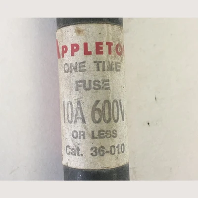 Appleton 10 Amp One-Time Fuse