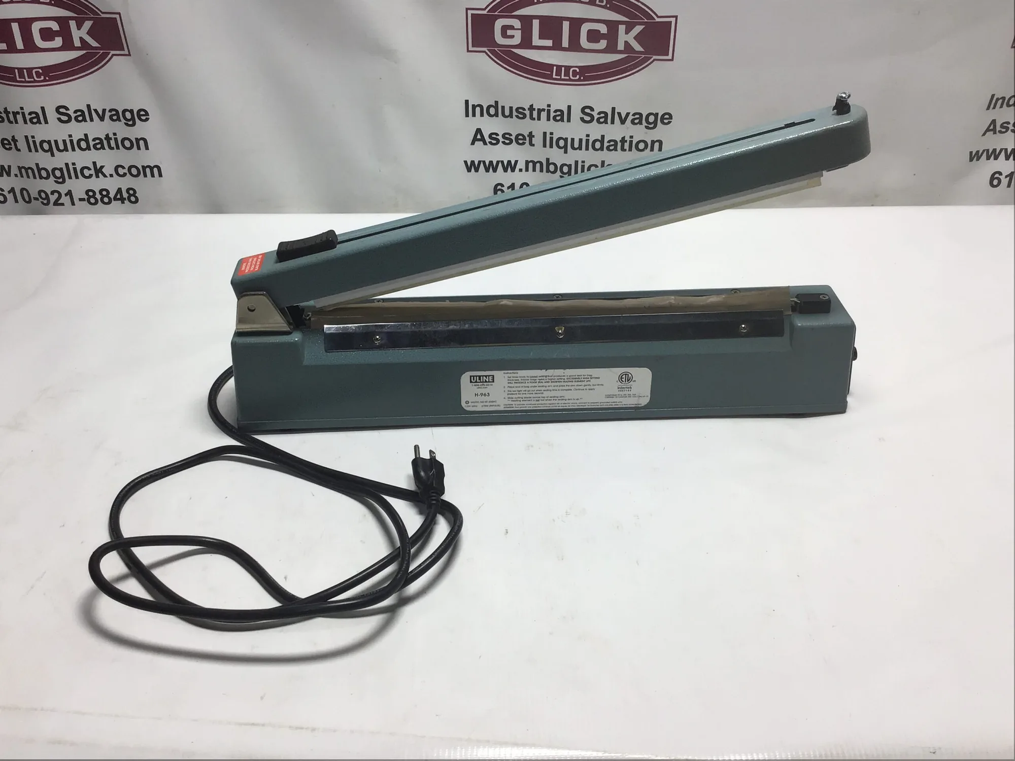 Uline KF-400HC Handheld Bag Electric Heating Sealer 120V 60Hz 670W
