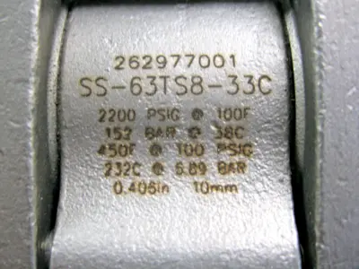 USED Swagelok 133SR
