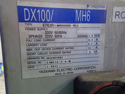 Used 2010 YASKAWA MOTOMAN MOTOMANMH6 Robots | HGR 24 #734579