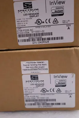 SPECTRUM CONTROLS 2706-P22R-SC / 2706P22RSC (NEW IN BOX) STOCK 2915