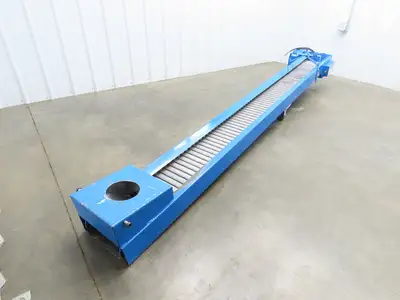 Hennig SCI TP30/TP40 10' 5"L Portable Chip Conveyor 8"x 10' Belt 230/460V 3PH