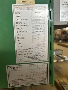 USED PEDDINGHAUS FPB-1800
