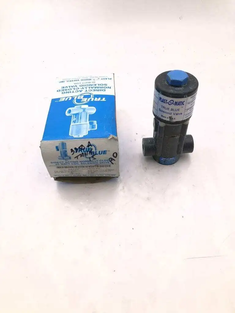 Plast-O-Matic Trueblue Solenoid Valve 19/70PSI 0.375″ Oriface