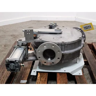 Used Reimelt GmbH 4" Single-channel Stainless Steel Tunnel Diverter Valve