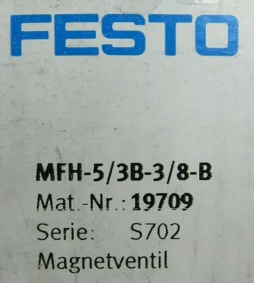NEW FESTO MFH-5/3B-3/8-B SOLENOID VALVE MFH53B38B