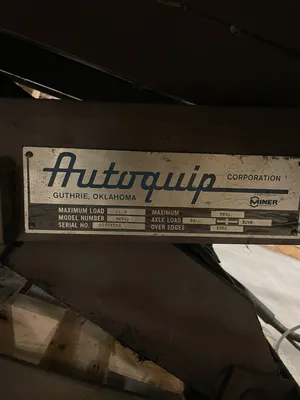 Autoquip 34S40 Hydraulic Lift Table 4000lbs 48” x 42” 480V