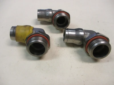 Unused 90 degree 3/8" PT Male to Male Elbow Connectors (QTY 3)