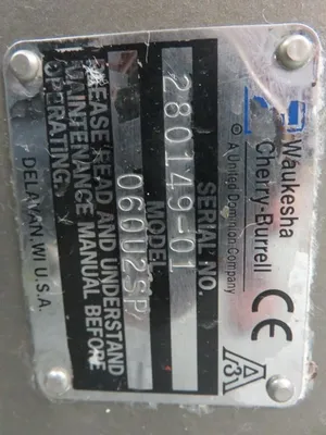 USED Waukesha Cherry-Burrell 060U2SP