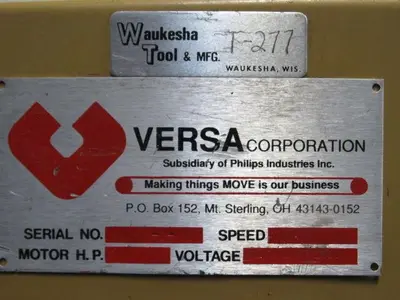 Used VERSA _UNKNOWN_ Miscellaneous MRO Indiana US | Arrow Industrial #635908
